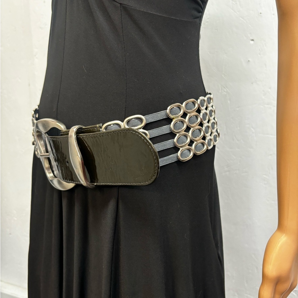 Suzi Roher Black and Silver Belt - Picture 3 of 12